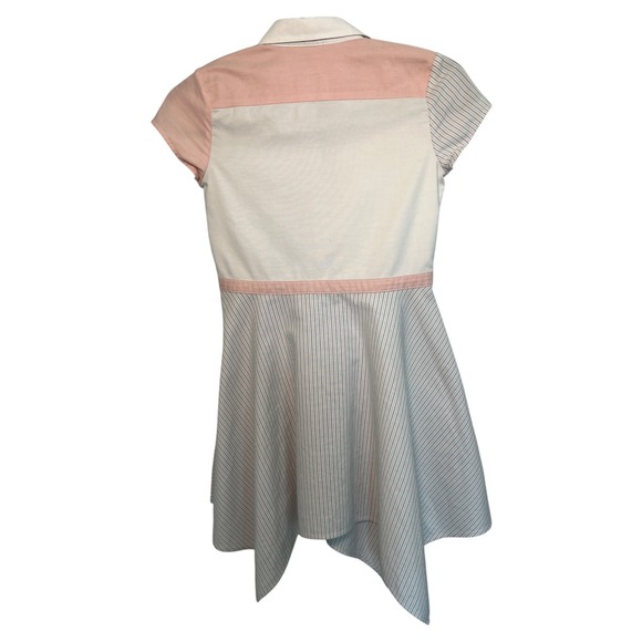 Brooks Brothers Girls Striped Fit & Flare Shirt Dress Sz 10 - 100% Supima Cotton - Picture 3 of 7